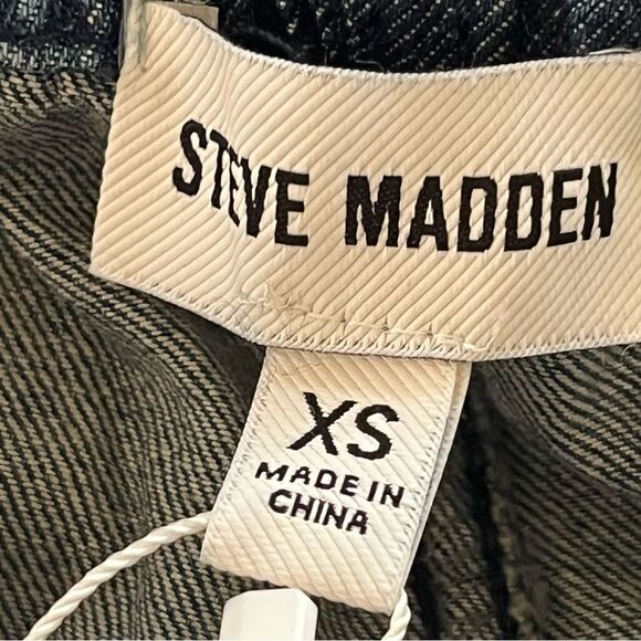 Steve Madden Wide Leg Lightweight Denim Pants Size XS Drawstring Waist NWT - Picture 7 of 10